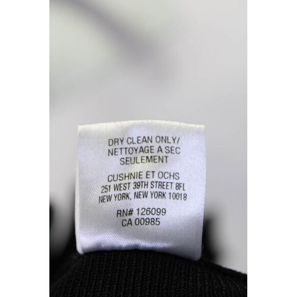 Cushnie Et Ochs Womens Sleeveless One Shoulder Choker A Line Dress Black Size L - Picture 7 of 7